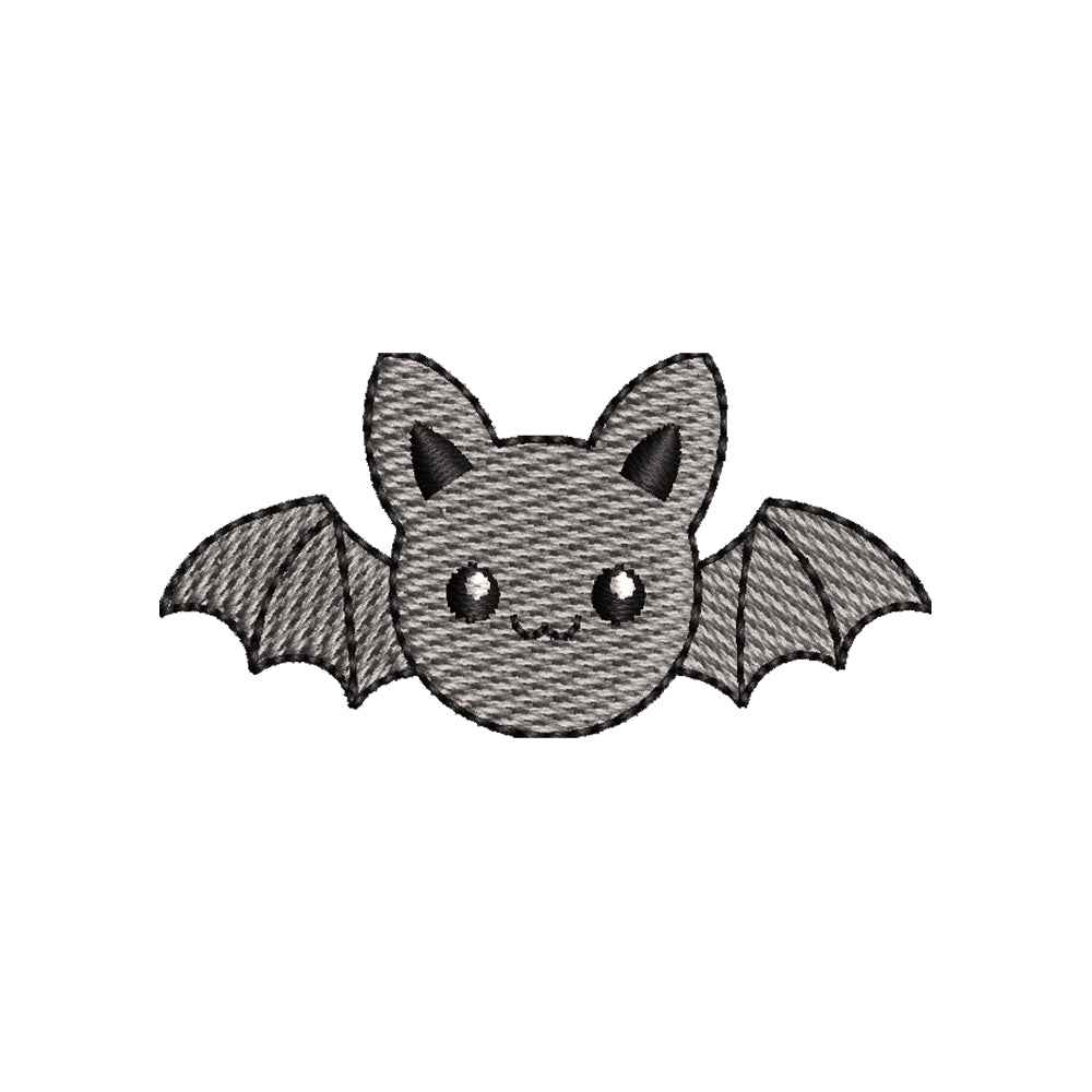 Mini Halloween Cute Bat Embroidery Design | Kawaii Bat Machine Embroidery Pattern - SG11072602