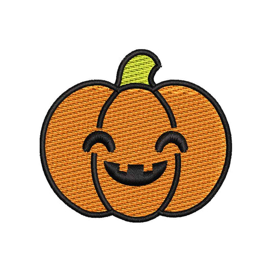 Mini Halloween Cute Pumpkin Embroidery Design | Kawaii Smiling Pumpkin Machine Embroidery Pattern - SG11072604