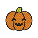 Mini Halloween Cute Pumpkin Embroidery Design | Kawaii Smiling Pumpkin Machine Embroidery Pattern - SG11072604