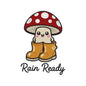 Autumn Rain Ready Embroidery Design | Cute Mushroom in Rain Boots Fall Machine Embroidery Pattern - SG11072611