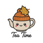 Autumn Tea Time Embroidery Design | Cute Teapot with Knit Hat Fall Machine Embroidery Pattern - SG11072613
