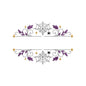 Halloween Spiderweb Split Monogram Frame Machine Embroidery Design File - SG11092602