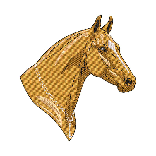 Elegant Horse Portrait Embroidery Design - SG120403