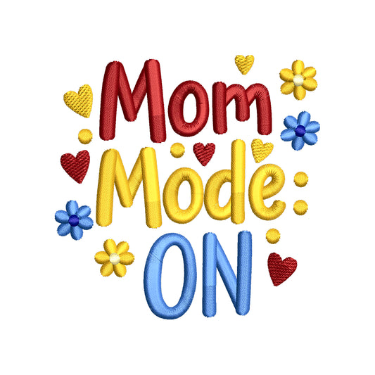 Colorful Mom Quote Mother’s Day Embroidery Design – SG12042618