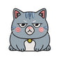 Grumpy Angry Kawaii Cat Cute Animal Embroidery Design - SG12042620