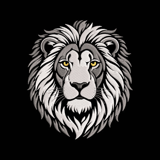 Majestic Lion Head Embroidery Design - Fierce King Of Jungle Motif SG31072649