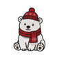 Cute Christmas Polar Bear In Winter Hat Machine Embroidery Design File - SG12092603