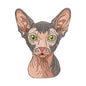 Realistic Sphynx Cat Portrait Embroidery Design - SG130402