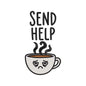 Send Help Coffee Cup Embroidery Design Back To School Teacher Coffee Lover - SG13042609