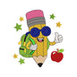 Cool Pencil Character Embroidery Design Kawaii Back To School Student Mascot - SG13042622