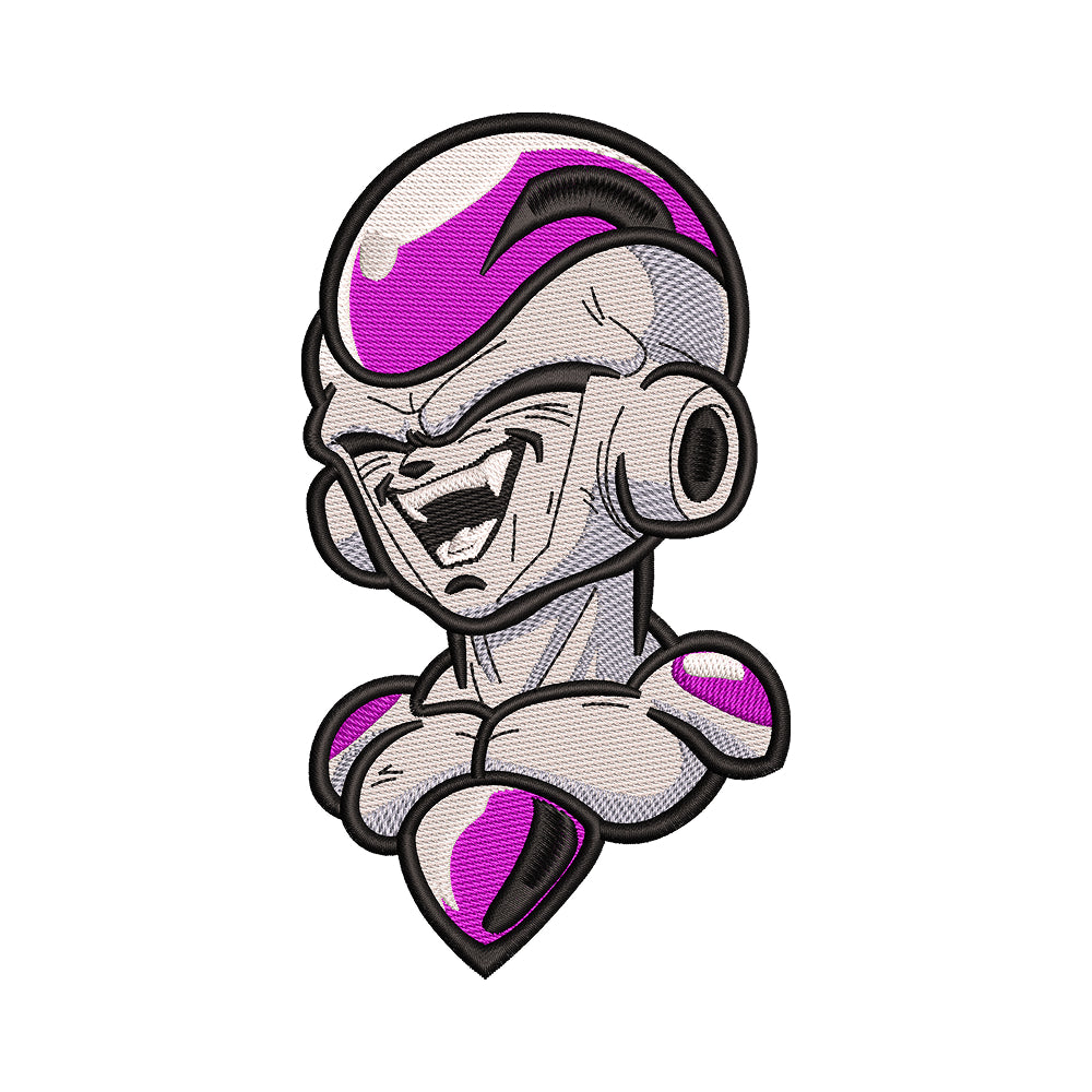 Frieza Laughing Portrait Embroidery Design - SG130511