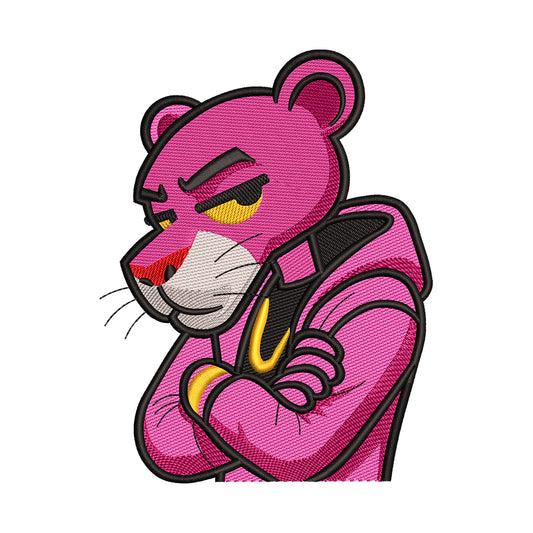 Streetwear Pink Panther Embroidery Design - SG130512
