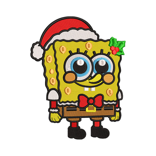 Christmas SpongeBob Embroidery Design - SG130521