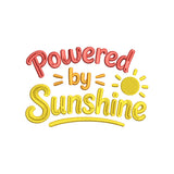 Powered by Sunshine Embroidery Design Summer Quote - SG13052601