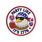 Party Like It's 1776 Eagle Patch Embroidery Design Patriotic 4th of July Badge - SG13052608