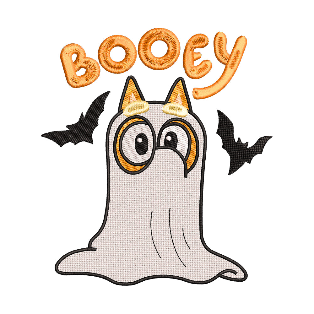 Halloween Ghost 'Booey' Embroidery Design - SG130527