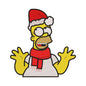 Christmas Homer Simpson Embroidery Design - SG130551