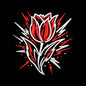 Fall Tulip Sketch Embroidery Design | Modern Autumn Floral Machine Embroidery Pattern - SG13072602