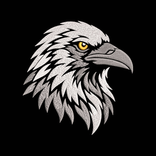 Gothic Raven Embroidery Design - Witchy Crow Profile Motif SG31072655