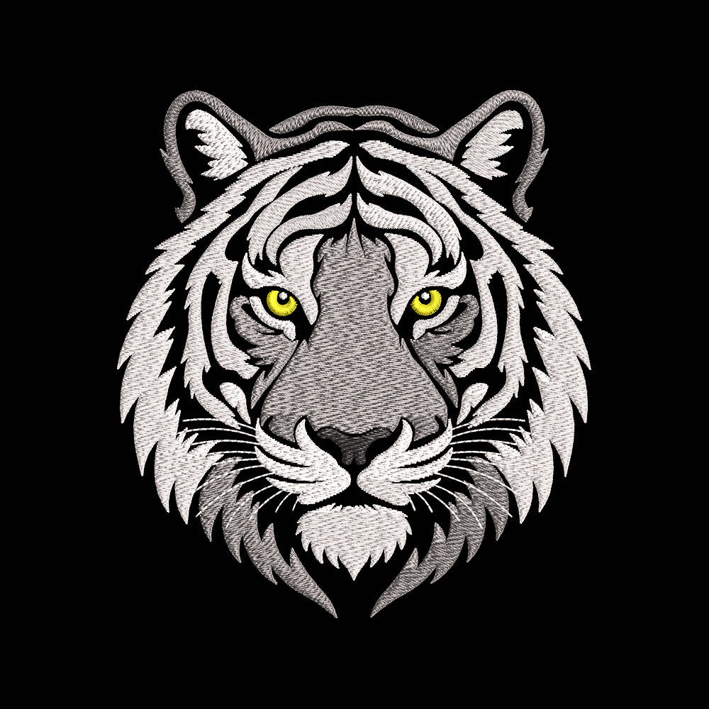Fierce Tiger Head Embroidery Design - Powerful Animal Motif SG31072656
