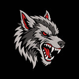 Snarling Werewolf Embroidery Design - Red Eye Halloween Horror Motif SG31072660
