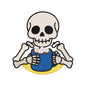 Halloween Skeleton Cocoa Embroidery Design | Cute Skeleton Hot Chocolate Machine Embroidery Pattern - SG15072605