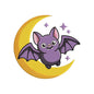 Halloween Bat Moon Embroidery Design | Cute Flying Bat Crescent Moon Machine Embroidery Pattern - SG15072606