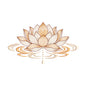 Lotus Flower with Water Ripple Embroidery Design - SG15092609