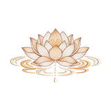 Lotus Flower with Water Ripple Embroidery Design - SG15092609