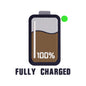 Fully Charged Motivational Embroidery Design with Battery Icon - SG16042621