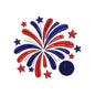 Patriotic Fireworks 4th of July Embroidery Design Independence Day - SG16052603