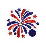 Patriotic Fireworks 4th of July Embroidery Design Independence Day - SG16052603