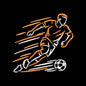 Soccer Player Sports Embroidery Design Football Athlete - SG16052606