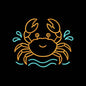 Cute Crab Summer Embroidery Design Beach Ocean - SG16052611