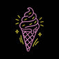 Summer Ice Cream Cone Embroidery Design Cute Sweet Treat Dessert - SG16052613