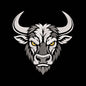 Fierce Bull Head Embroidery Design - Taurus Mascot Motif SG31072662