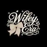 Wifey Era Embroidery Design Wedding Bride Quote Bow Bridal - SG17052601