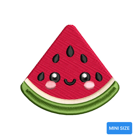 Cute Watermelon Mini Embroidery Design Kawaii Summer Fruit Tiny Motif - SG18052603