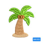 Palm Tree Mini Embroidery Design Summer Tropical Beach Island Motif - SG18052608