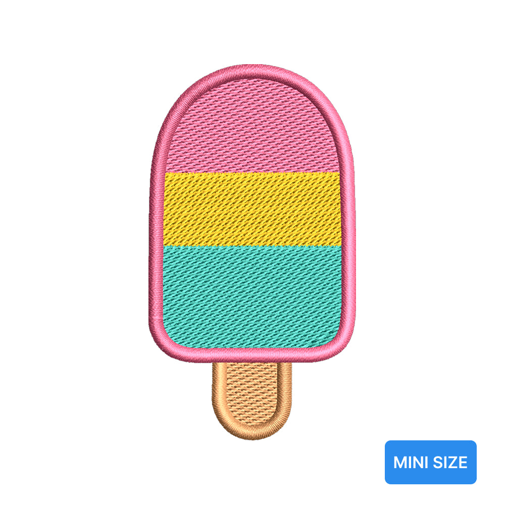 Mini Popsicle Embroidery Design Summer Ice Cream Treat Motif - SG18052609