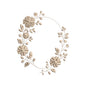 Floral Wreath Embroidery Design Botanical Flower Circle Monogram Frame - SG18052612