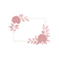 Floral Rectangle Frame Embroidery Design Rose Border Monogram Floral Frame - SG18052613