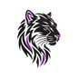 Purple Panther Embroidery Design - Fierce Feline Motif SG31072671