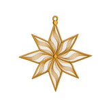 Ripple Christmas Star Ornament Machine Embroidery Design - SG18092603