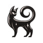 Witchy Black Cat Familiar Embroidery Design - SG190315