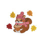 Autumn Squirrel Pumpkin Pie Embroidery Design for Fall Shirts & Decor - SG200701