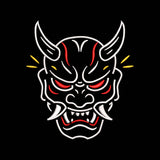Halloween Oni Mask Embroidery Design | Japanese Demon Face Machine Embroidery Pattern - SG20072602