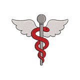 Mini Caduceus Embroidery Design - Medical Symbol Motif SG31072681
