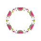 Watermelon Summer Frame Embroidery Design Monogram Wreath - SG21052601