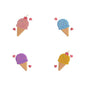 Ice Cream Summer Frame Embroidery Design Monogram Wreath - SG21052602